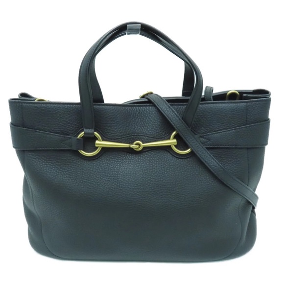 💎✨ LIKE NEW✨💎 3way business Gucci elegant tote crossbody LEATHER grainy - Picture 3 of 13